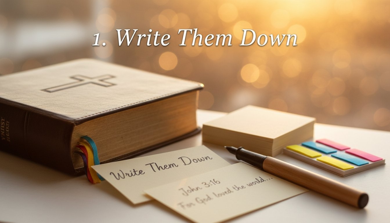 three tips for memorizing verses