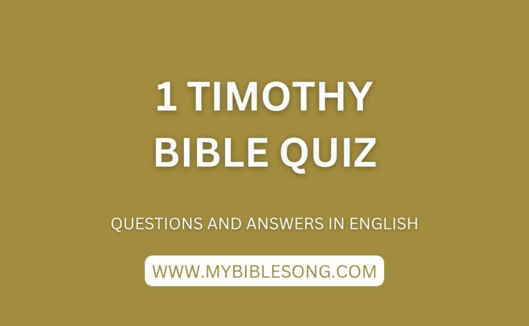 NT15 1 Timothy bible quiz with questions and answers in English