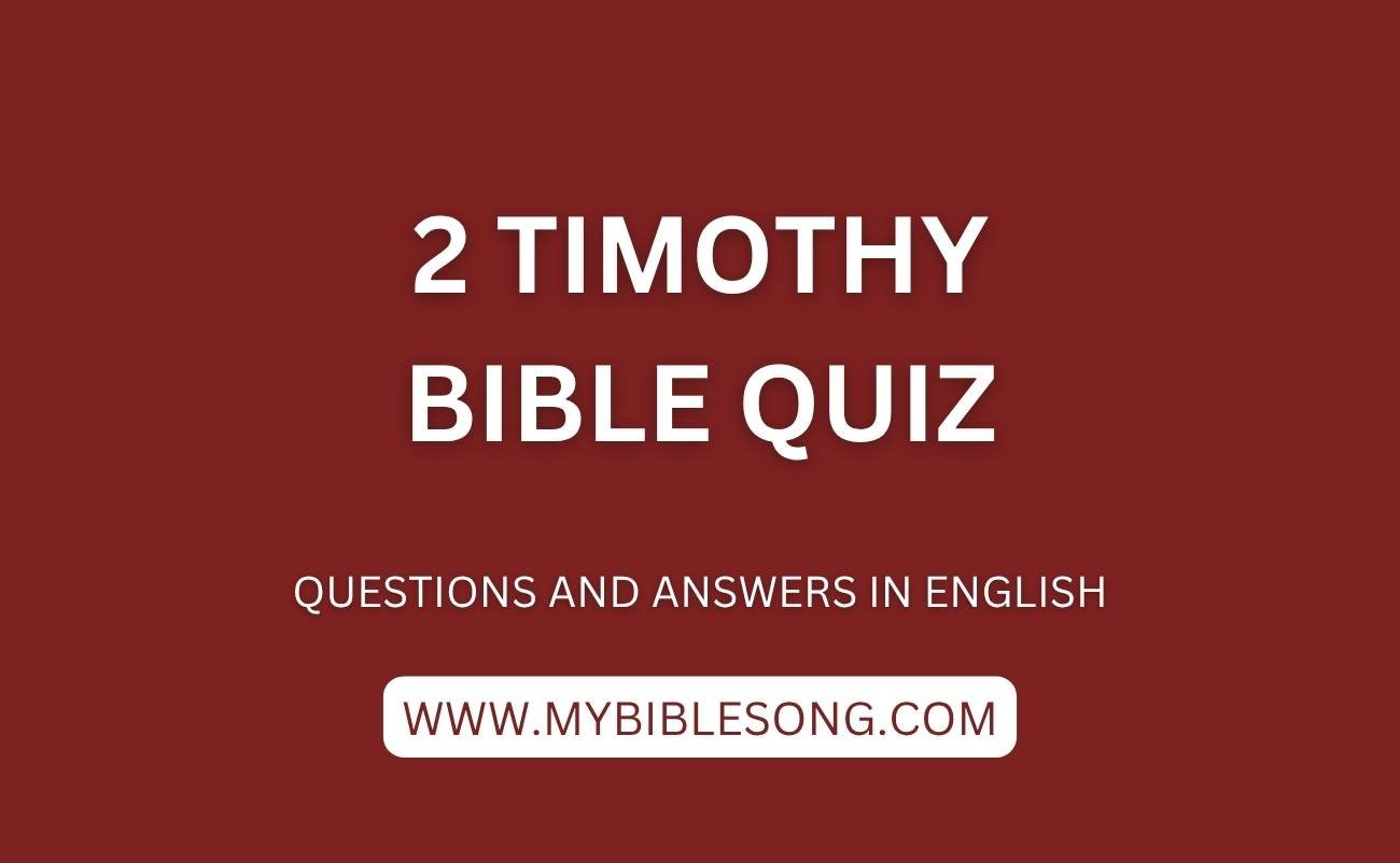 NT16 2 Timothy bible quiz with questions and answers in English