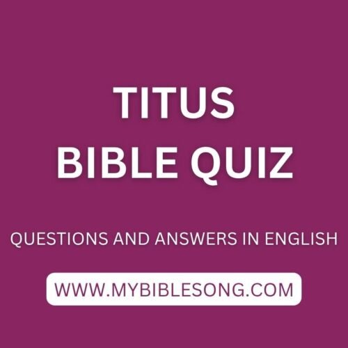 NT17 Titus bible quiz with questions and answers in English