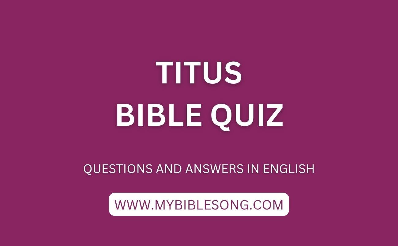 NT17 Titus bible quiz with questions and answers in English