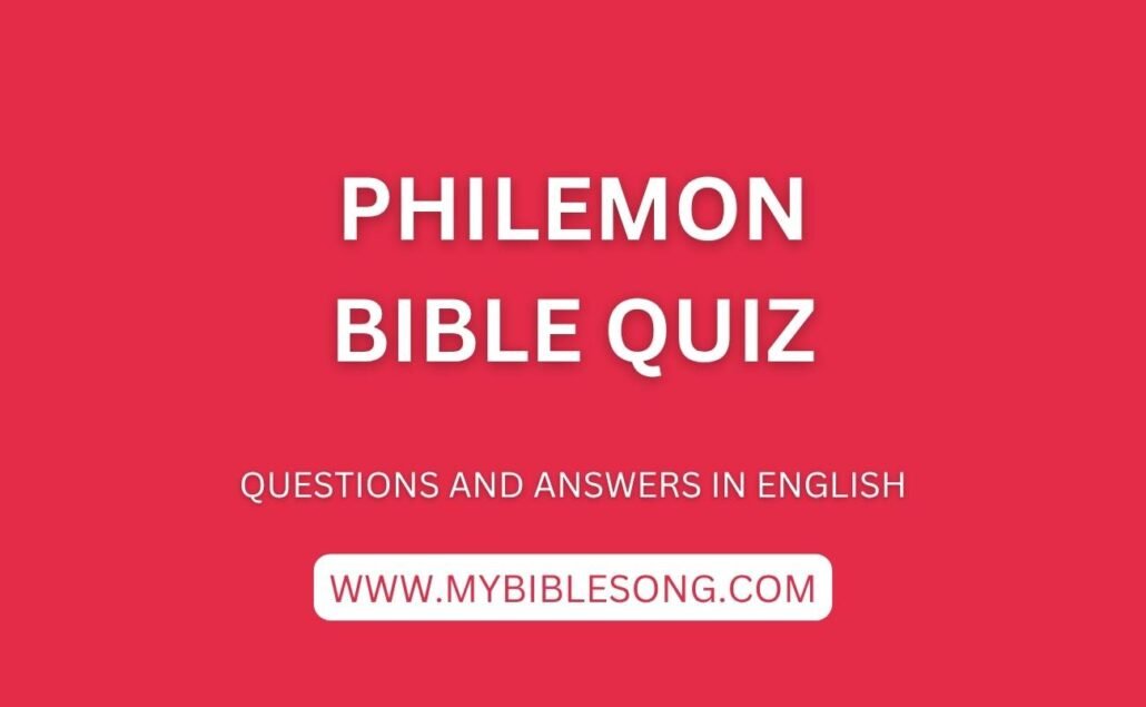 NT18 Philemon bible quiz with questions and answers in English