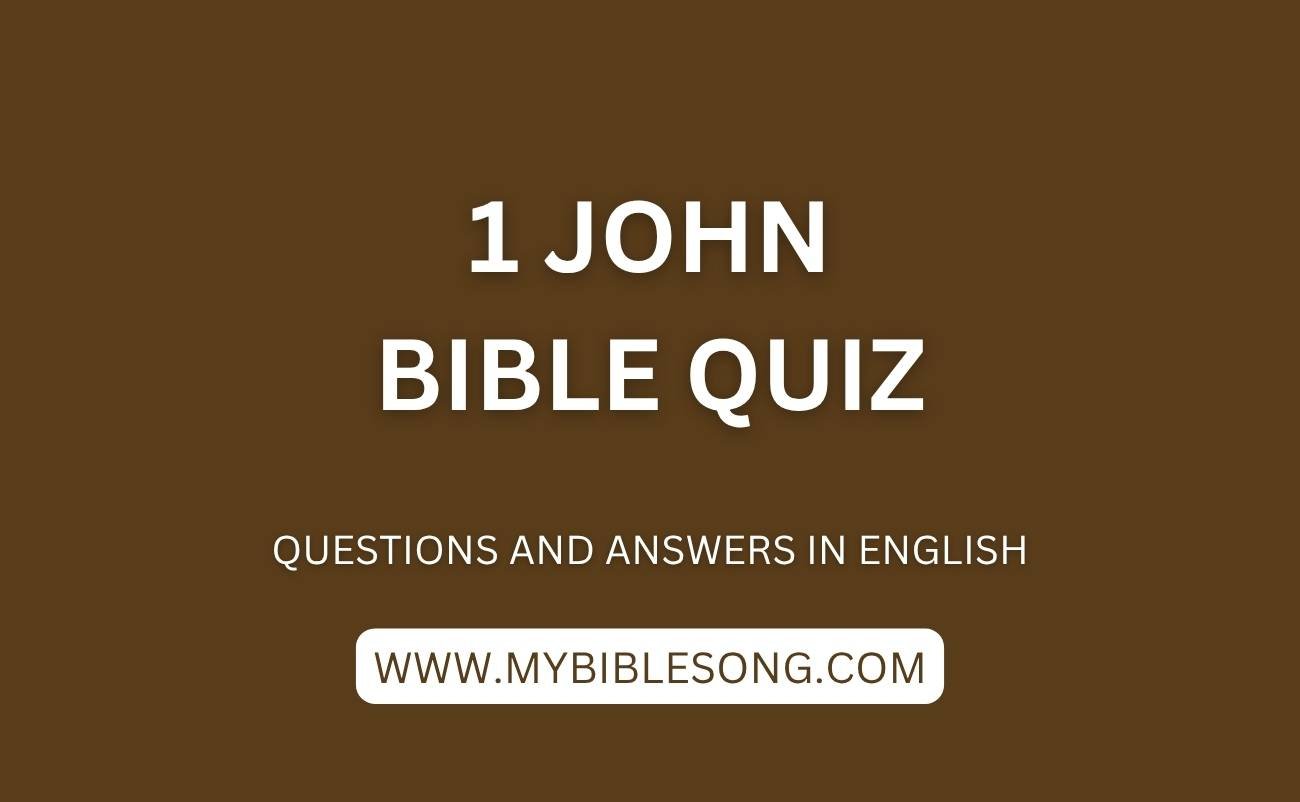 NT23 1 John bible quiz with questions and answers in English
