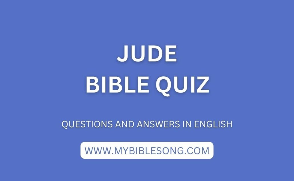 NT26 Jude bible quiz with questions and answers in English