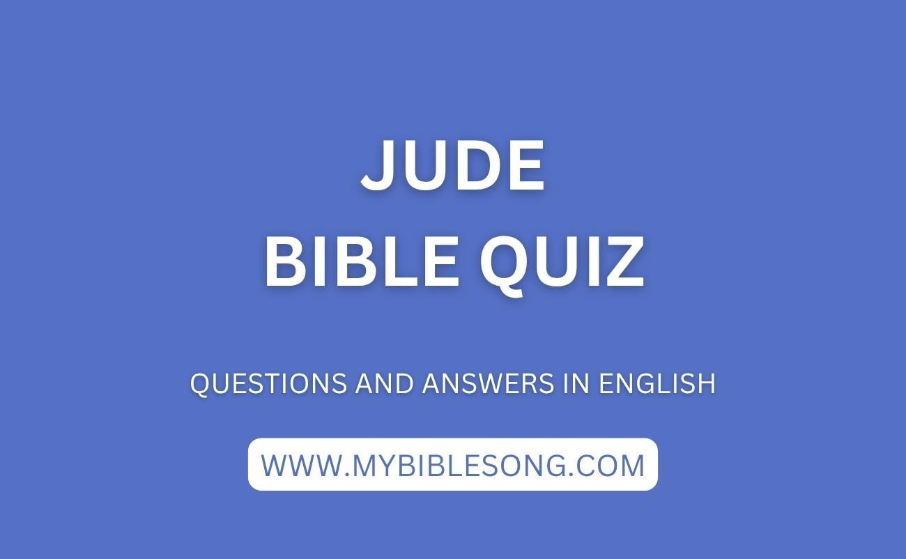 NT26 Jude bible quiz with questions and answers in English