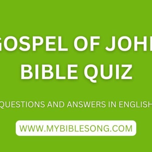 NT3 Gospel of John bible quiz book with questions and answers in English