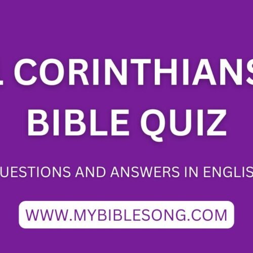 NT7 1 Corinthians bible quiz with questions and answers in English