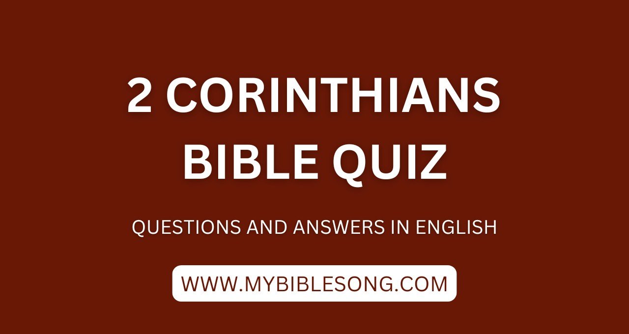 NT8 2 Corinthians bible quiz with questions and answers in English