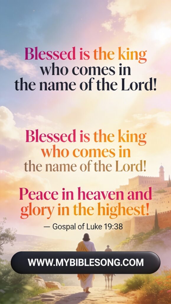 Peace in Heaven when Jesus coming to the Jerusalem 0001 - My Bible Song