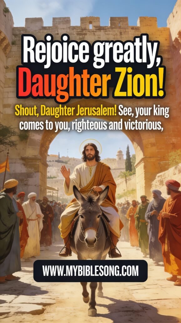 Prophecy Fulfilled when Jesus coming to the Jerusa 0001 - My Bible Song