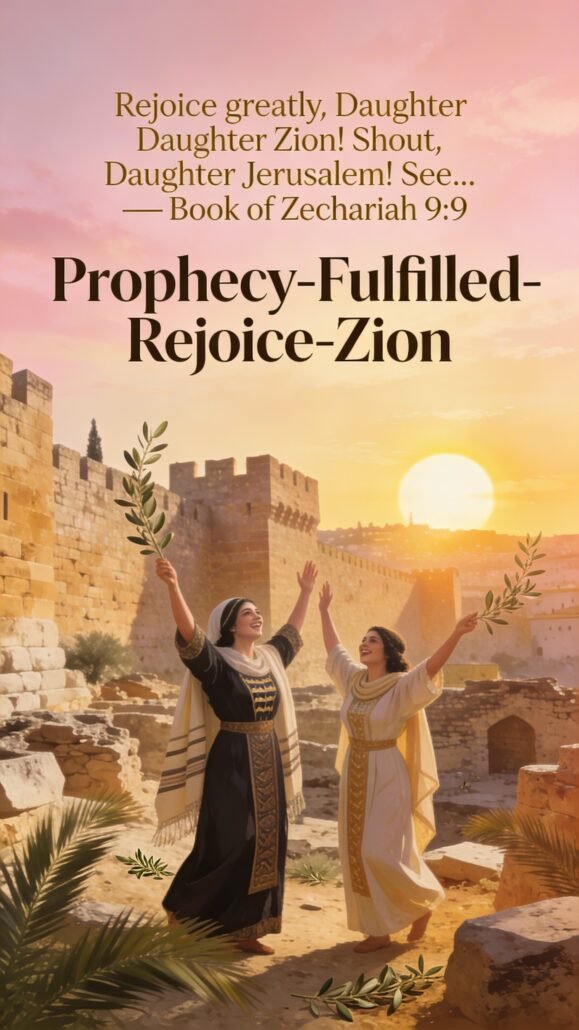 Prophecy Fulfilledimgtext Rejoice greatly Daug 0001 - My Bible Song