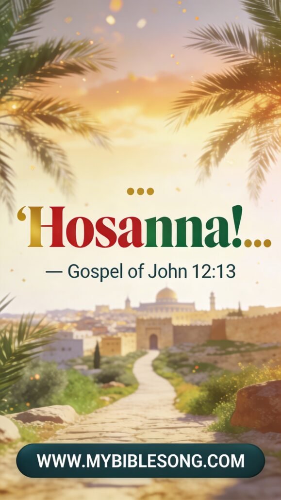 The Triumphal Entry of JesusimgtextHosanna 0001 - My Bible Song