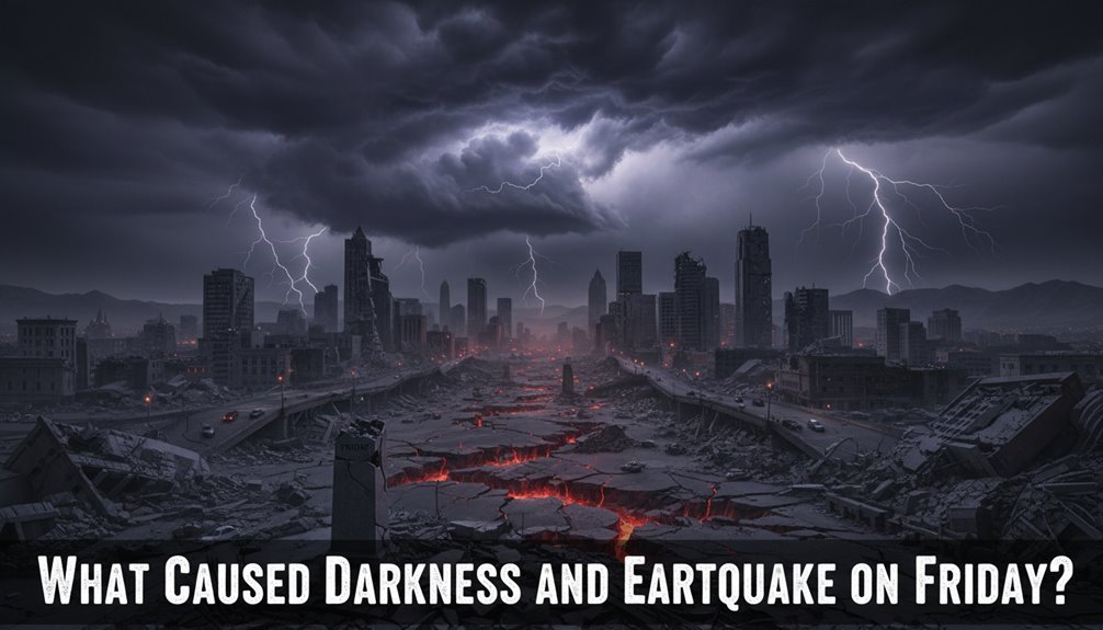 causes of friday darkness earthquake