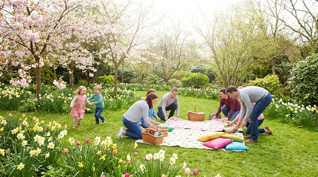 celebrating easter monday with family