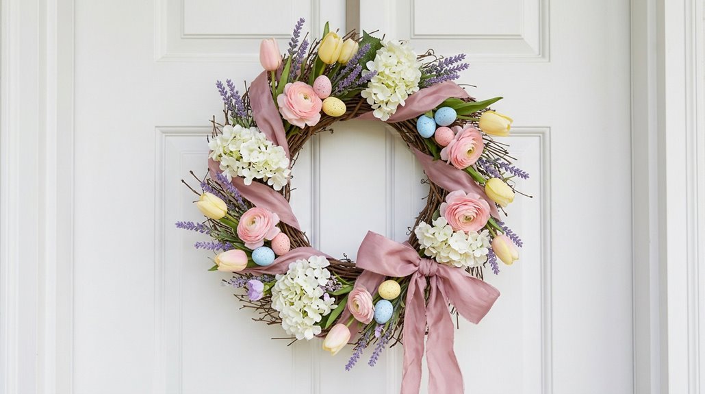 easter wreath ideas upgrade door
