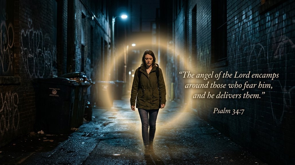 god s angel guards the righteous
