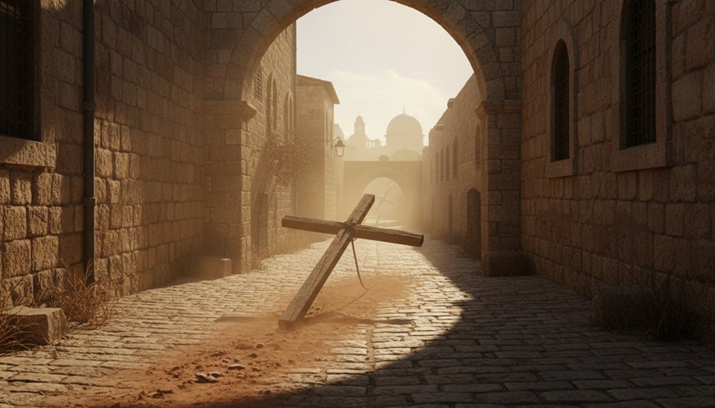 jesus carried cross a long distance