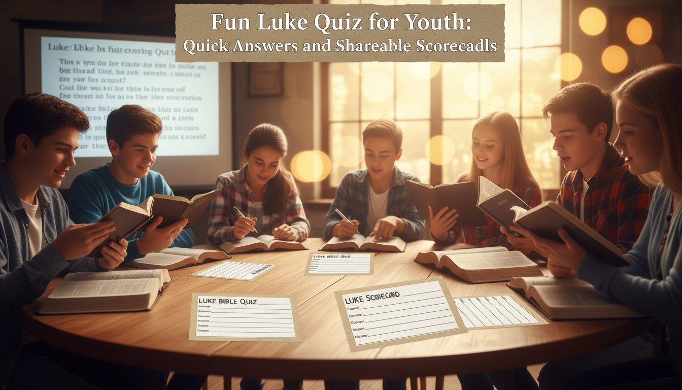 luke bible quiz youth quick answers