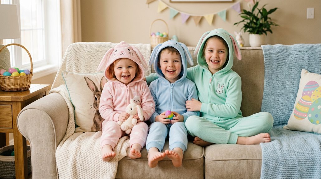 matching easter pajamas instantly cute photos