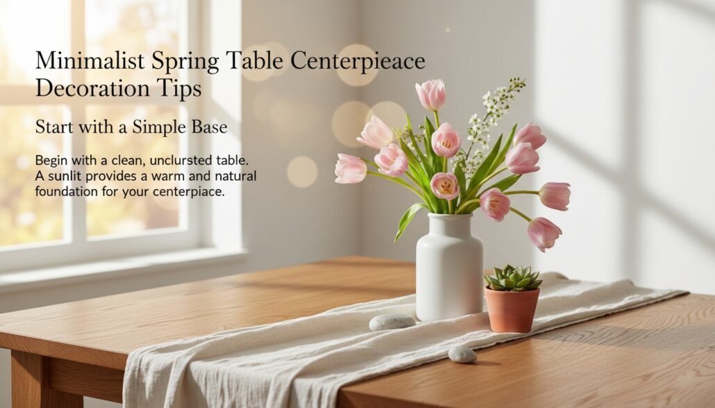 minimalist spring table centerpiece tips