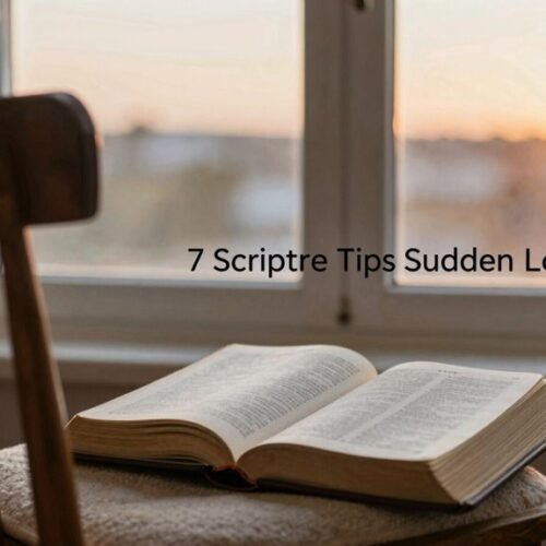 sudden loss grief guidance scripture