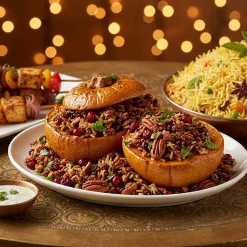 three vegetarian festive mains