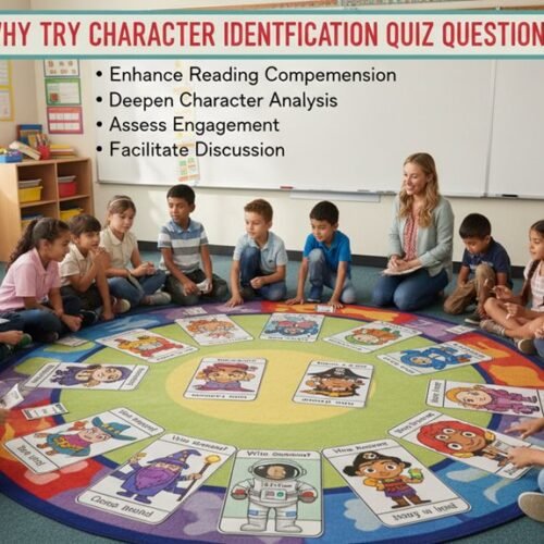 character identification quiz questions explain value