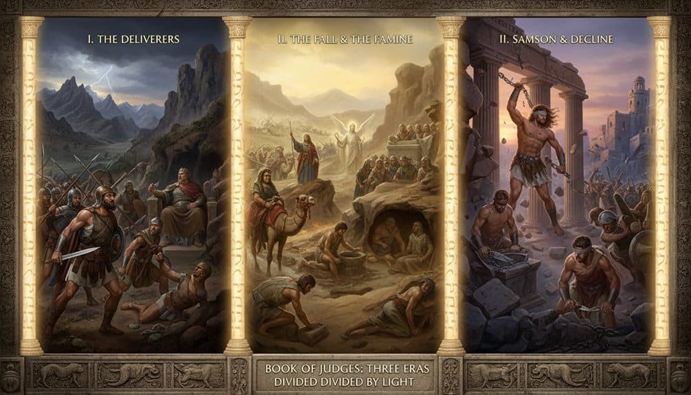 Deliverers of Israel, key eras in Judges, biblical leadership, God's guidance, Book of Judges, biblical history, faith, divine intervention, Old Testament stories, spiritual lessons.