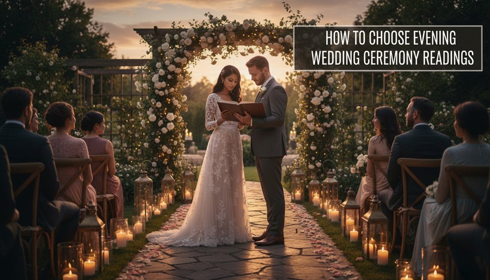 evening wedding ceremony readings selection