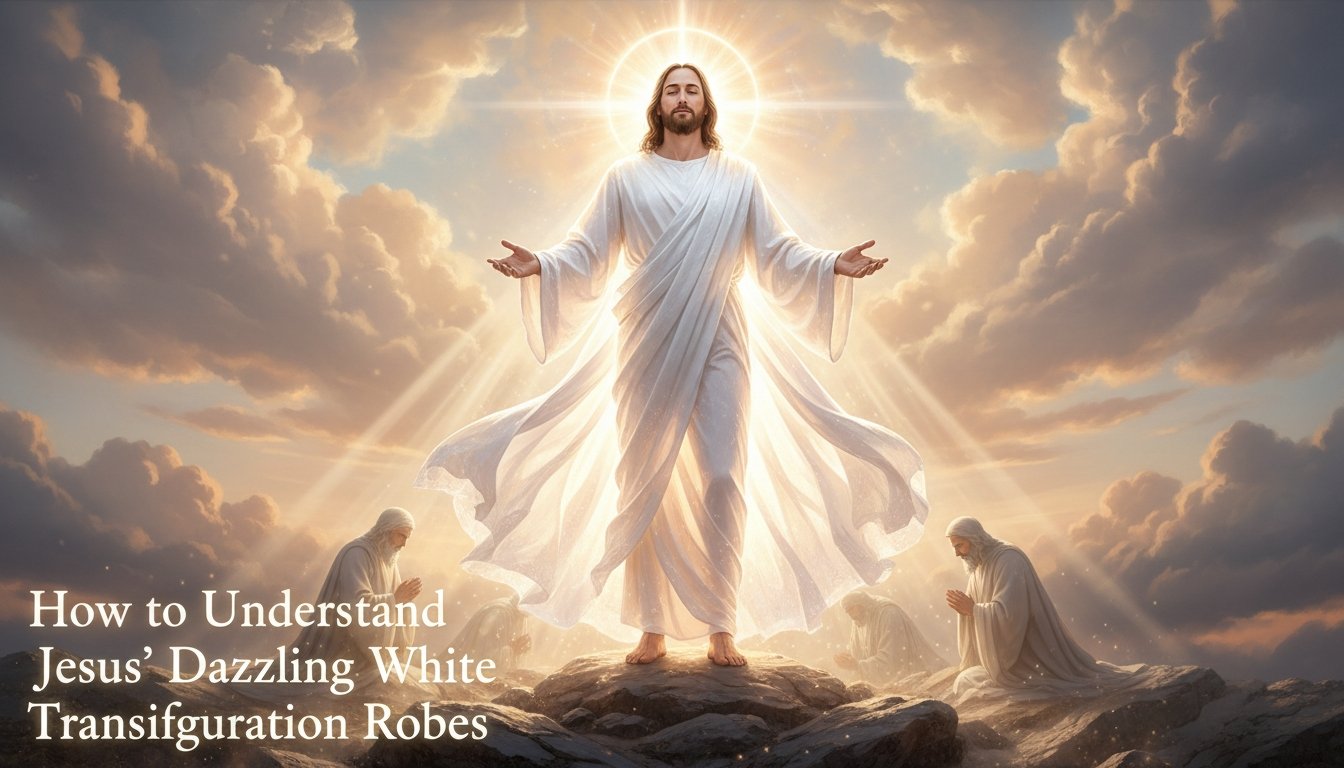 jesus radiant white robes transfigurement