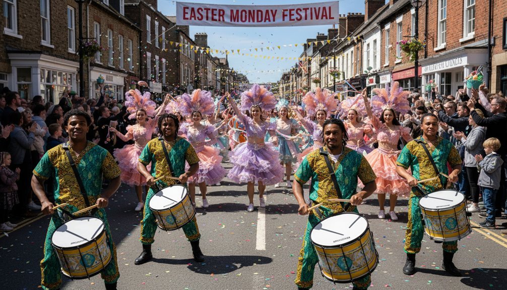 neighborhood festive spring holiday celebrations