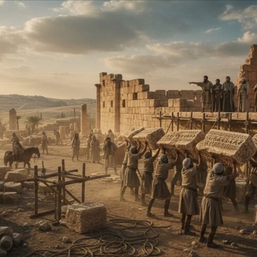 rebuilding ezra nehemiah temple context