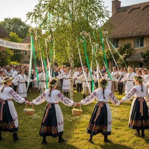 whit monday folk customs celebrated today
