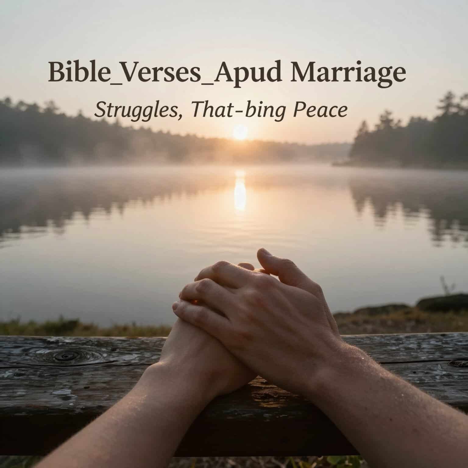 Bible Verses About Marriage Struggles Find Peace and Hope