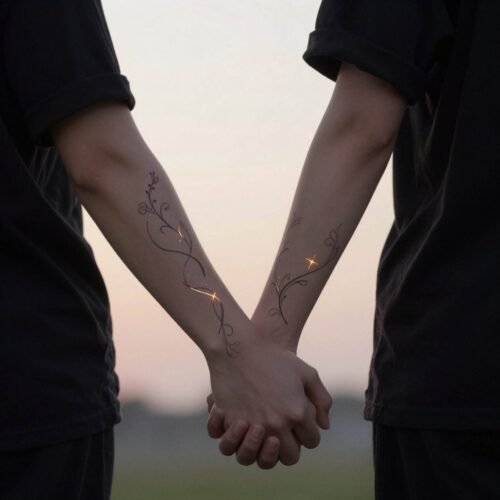 bible verse inspired couples tattoos