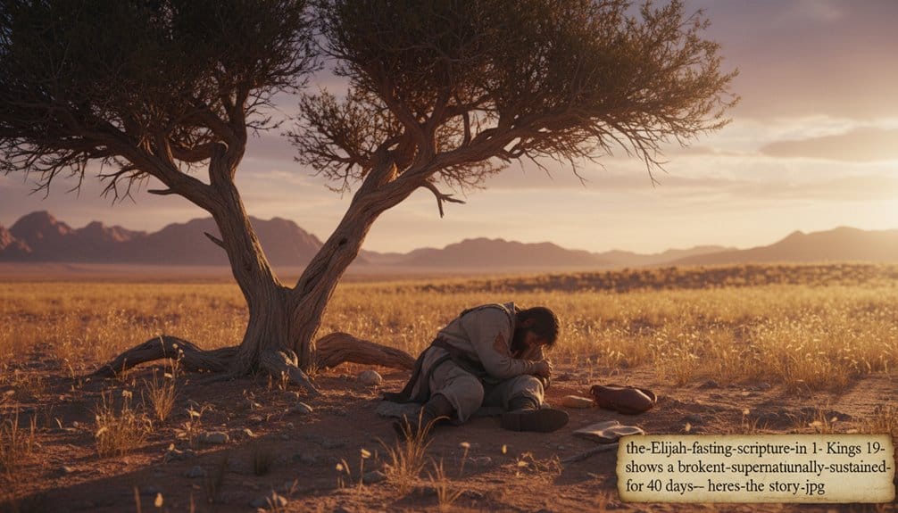 Home My Bible Song 2026 A person kneeling in prayer under a large tree in a desert landscape at sunset, illustrating faith and devotion from the Bible.